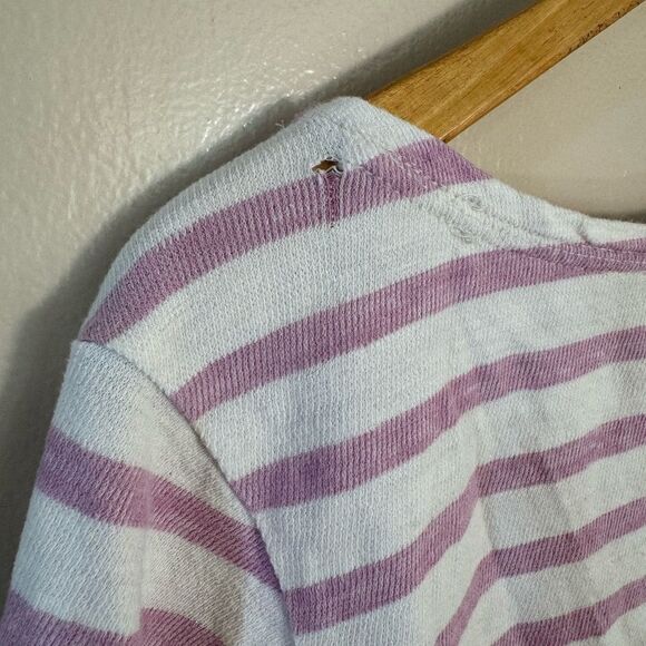 SALE! Striped Old Navy Tie Front Top Size M EUC - Picture 5 of 6